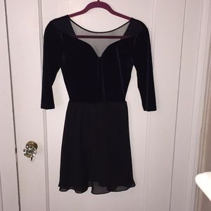 Navy blue and black dress